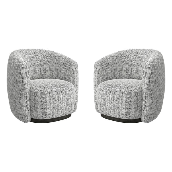 Parker Living Tatum STAT#912S-2-NTSH Nightshade Swivel Accent Chair Two Pack IMAGE 1
