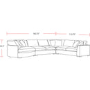 Parker Living The Bump SBMP-PACK4A-ALFS Alistair Fossil 4 Piece Modular Sectional IMAGE 5