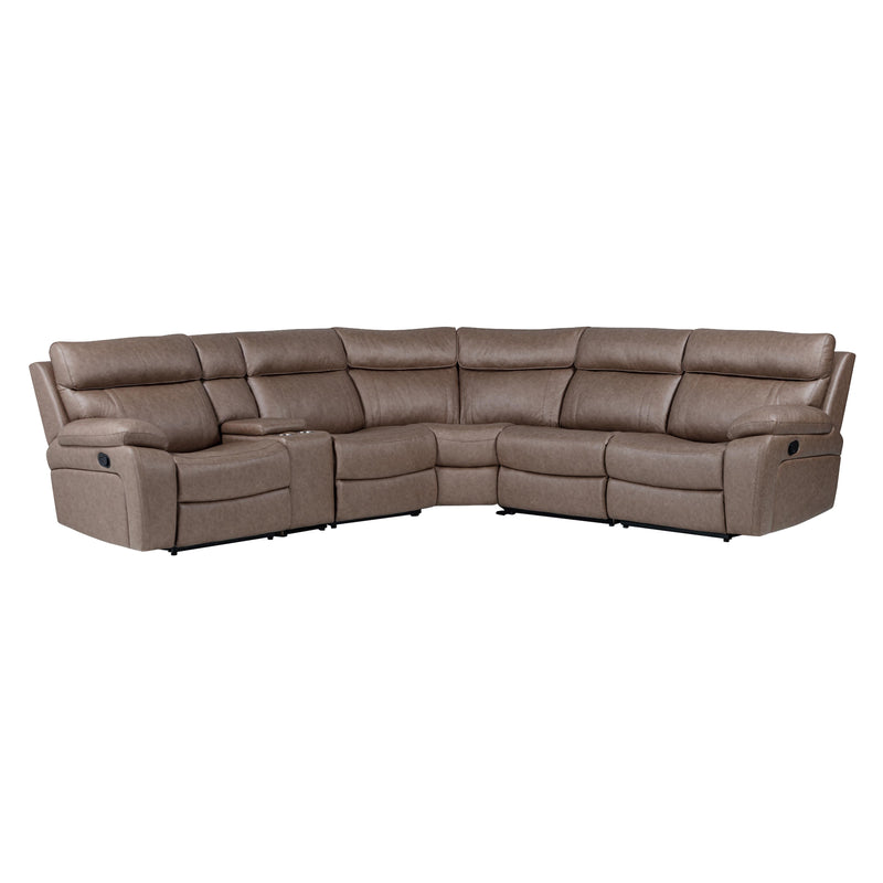 Parker Living Theon MTHE-PACKA-STOF Stokes Toffee 6 Piece Modular Manual Reclining Sectional and Entertainment Console IMAGE 2