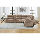 Parker Living Theon MTHE-PACKA-STOF Stokes Toffee 6 Piece Modular Manual Reclining Sectional and Entertainment Console IMAGE 7