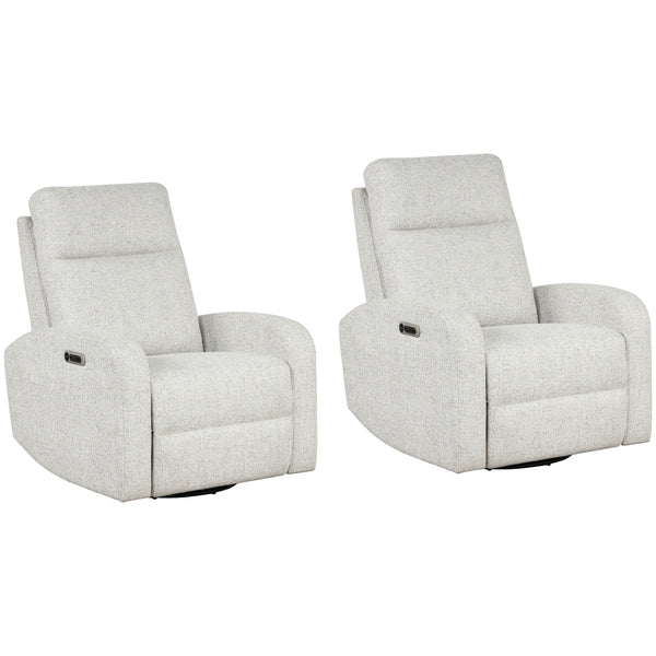 Parker Living Thriller MTHR#812GSP-2-NBQ Natural Beauty Quartz Power Swivel Glider Recliner Two Pack IMAGE 1