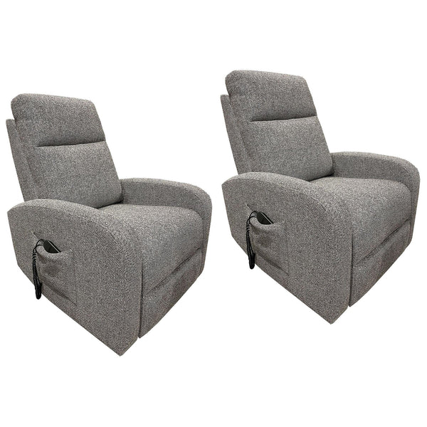 Parker Living Thriller MTHR#812LIFT-2-NBG Natural Beauty Grey Power Lift Recliner Two Pack IMAGE 1