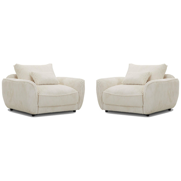Parker Living Utopia SUTP#912-2-MGIV Mega Ivory Chair and A Half with Lumbar Pillow Two Pack IMAGE 1
