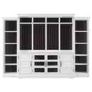 Parker House Furniture Shoreham SHO-4PC-ENT-WALL-EFW Effortless White 4 Piece Entertainment Wall IMAGE 3