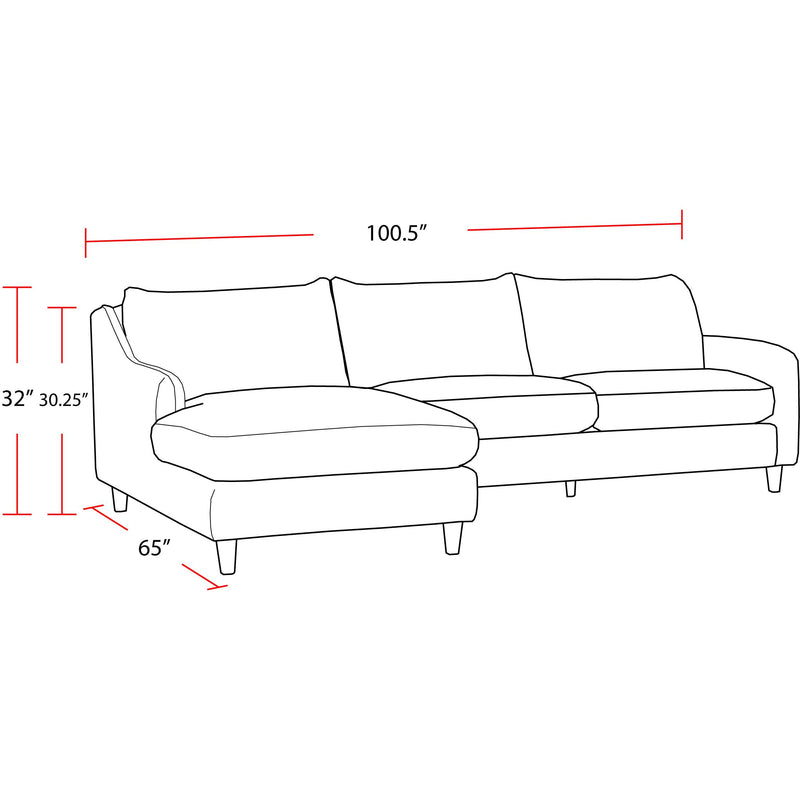 Parker Living Vogue SVOG-PACK2A-FACH Farlo Chalk 2 Piece Modular Sectional IMAGE 6