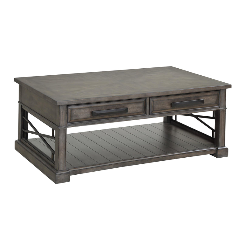Parker House Furniture Sundance SUN-3PC-01-02-SGR Smokey Grey Cocktail Table with 2 End Tables IMAGE 2