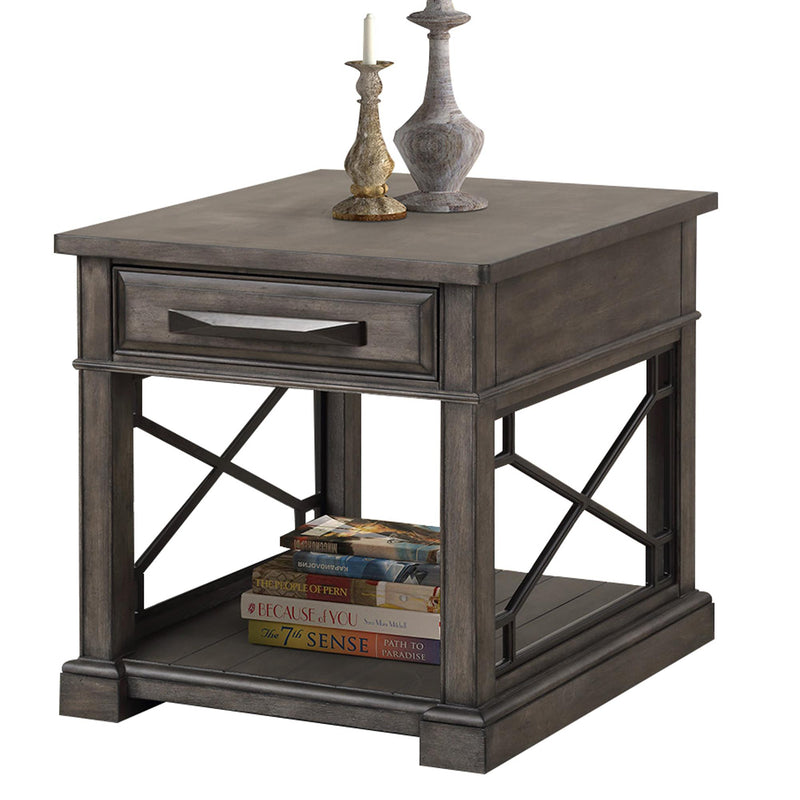Parker House Furniture Sundance SUN-3PC-01-02-SGR Smokey Grey Cocktail Table with 2 End Tables IMAGE 3
