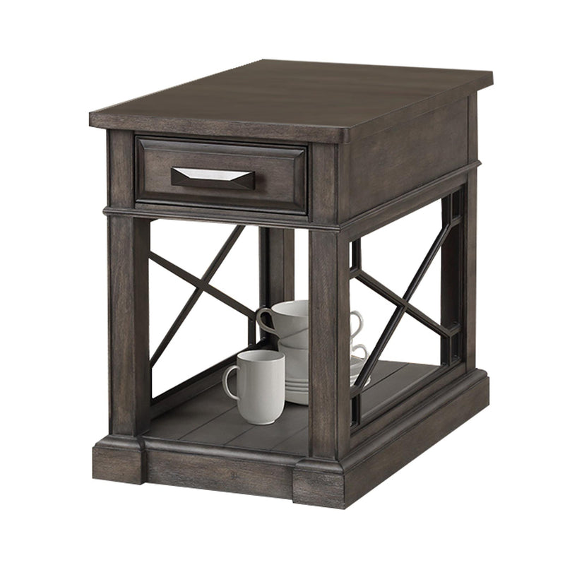 Parker House Furniture Sundance SUN-3PC-01-06-SGR Smokey Grey Cocktail Table with 2 Chairside Tables IMAGE 3