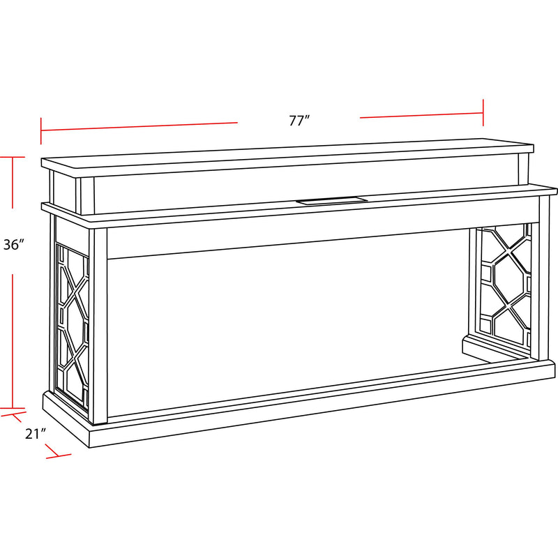Parker House Furniture Sundance SUN-4PC-01-02-09-SGR Smokey Grey Cocktail Table with 2 End Tables and Console Table IMAGE 9