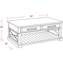 Parker House Furniture Sundance SUN-7PC-01-02-09-4-SGR Smokey Grey Cocktail Table with 2 End Tables and Console Table with 3 Stools IMAGE 11