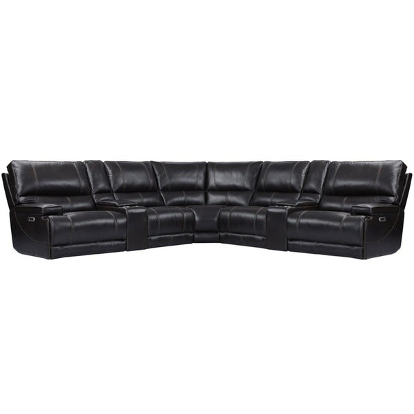 Parker Living Whitman MWHI-PACKT7(H)-P50-VCO Verona Coffee - Powered By Freemotion 7 Piece Modular Power Reclining Sectional with Power Adjustable Headrests IMAGE 1