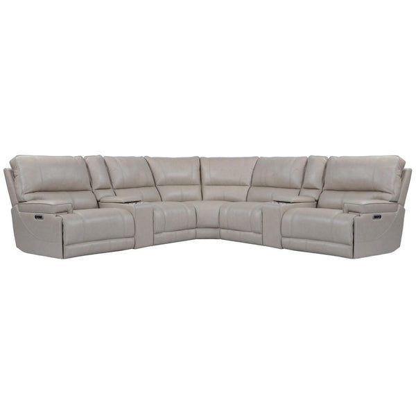 Parker Living Whitman MWHI-PACKT7(H)-P50-VLI Verona Linen - Powered By Freemotion 7 Piece Modular Power Reclining Sectional with Power Adjustable Headrests IMAGE 1