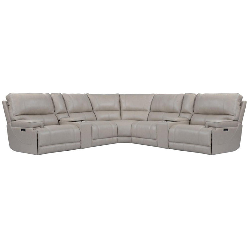 Parker Living Whitman MWHI-PACKT7(H)-P50-VLI Verona Linen - Powered By Freemotion 7 Piece Modular Power Reclining Sectional with Power Adjustable Headrests IMAGE 1