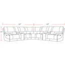 Parker Living Whitman MWHI-PACKT7(H)-P50-VLI Verona Linen - Powered By Freemotion 7 Piece Modular Power Reclining Sectional with Power Adjustable Headrests IMAGE 2