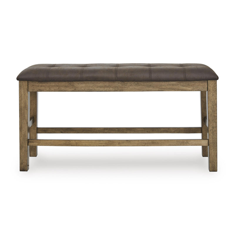 Signature Design by Ashley Urbinforte PCD592-09 Double Counter Upholstered Bench IMAGE 2