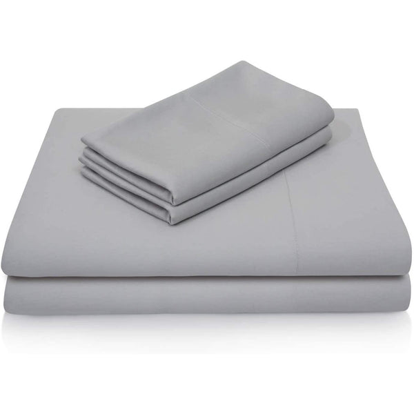  Malouf Rayon Bamboo Bed Sheet Set - Ash (Split Head Queen) IMAGE 1