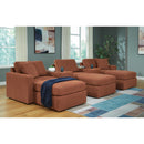  Signature Design by Ashley® Modmax 92102U19 5 pc Sectional and 3 Ottomans - Spice IMAGE 2
