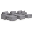  Signature Design by Ashley® Modmax 92104U19 5 pc Sectional and 3 Ottomans - Granite IMAGE 1